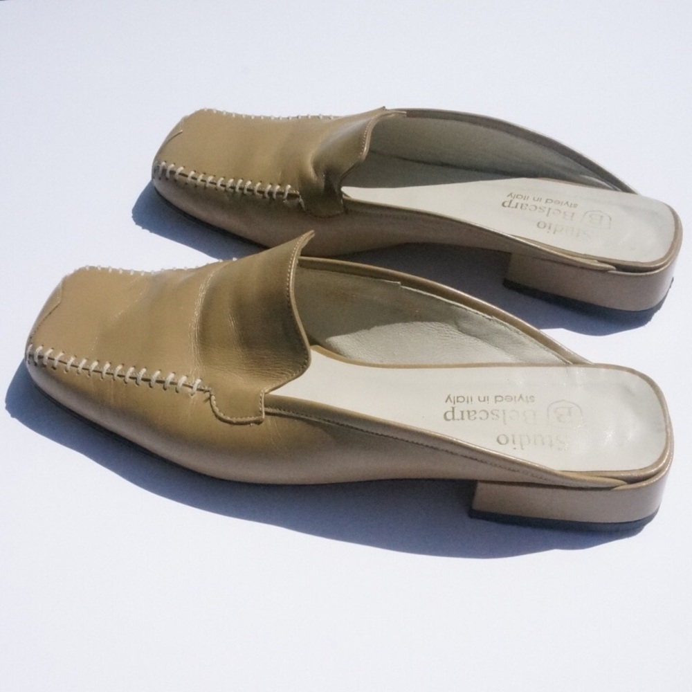 SOLD Vintage Italian leather mules